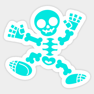 Skeleton Jig - Teal Edition Sticker
